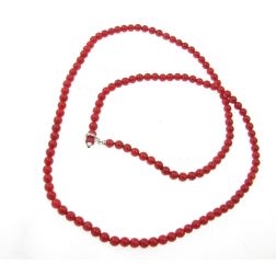 Collana Laccetto in Corallo 70cm
