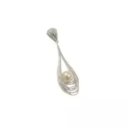 Ciondolo a goccia con Perla Freshwater