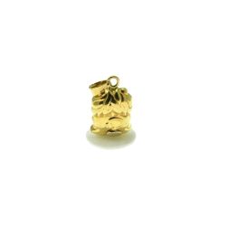 Ciondolo Leone lastra scatolata oro giallo