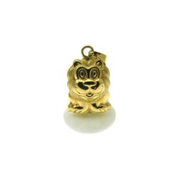 Lion pendant yellow gold