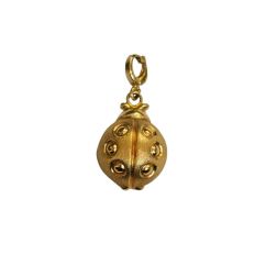 LadyBug 3D pendant yellow gold
