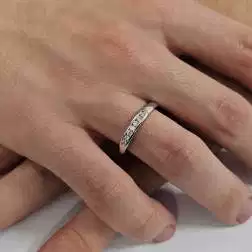 Veretta con 7 Diamanti a Binario foto indossata