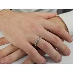 Veretta con 7 Diamanti a Binario foto indossata