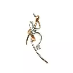 Ciondolo Abbraccio "Passione" con Diamante