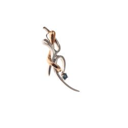 Ciondolo Abbraccio "Passione" con Diamante Blu
