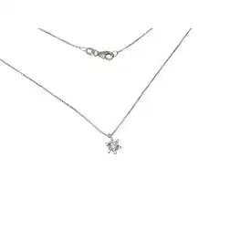 Star-shaped Point Light Necklace with 0.30ct GIA Certified Diamond