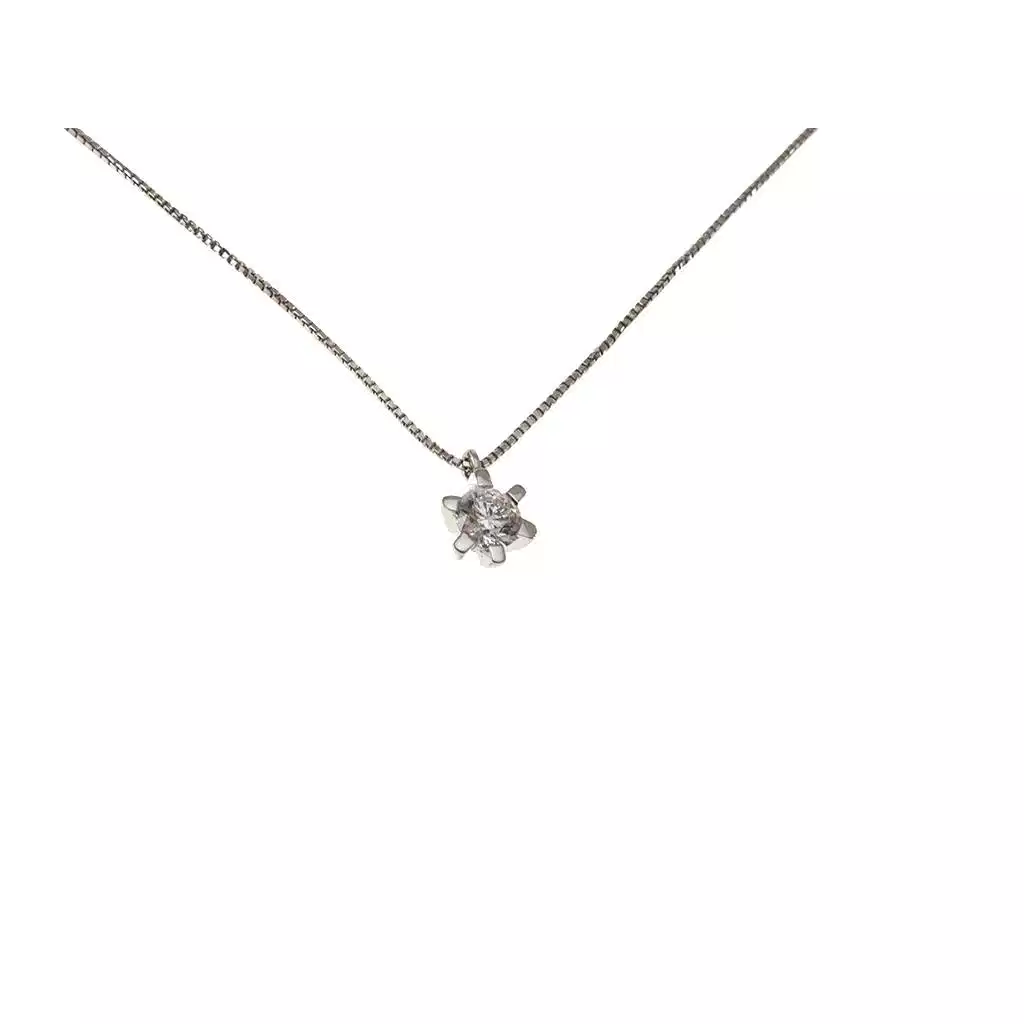 Star-shaped Point Light Necklace with 0.30ct GIA Certified Diamond