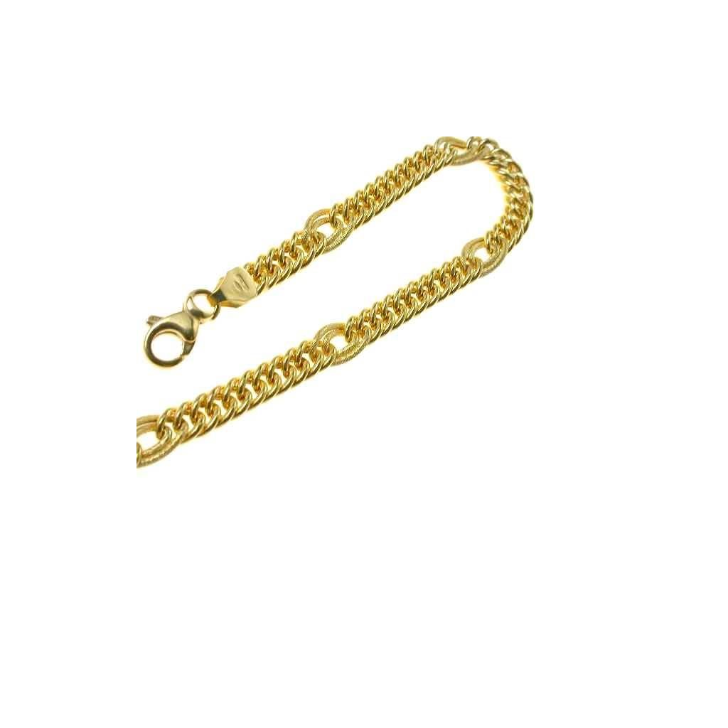 Collana Girocollo Grumetta con doppi ovali godronati