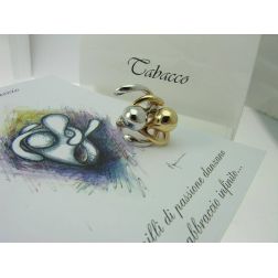 Ring The Hug Rose and White Gold