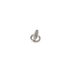 Hoops in White Gold with Pavè of 56 Diamonds