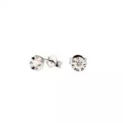 Orecchini Punto Luce Circle Sfaccettato 0,14ct