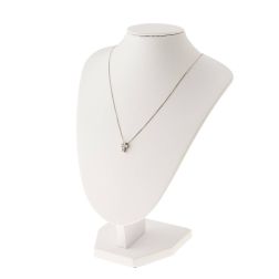 Necklace with 6 diamonds cross - width 6.7mm