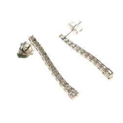 Scalar Tennis Earrings 3 cm with 24 Diamonds