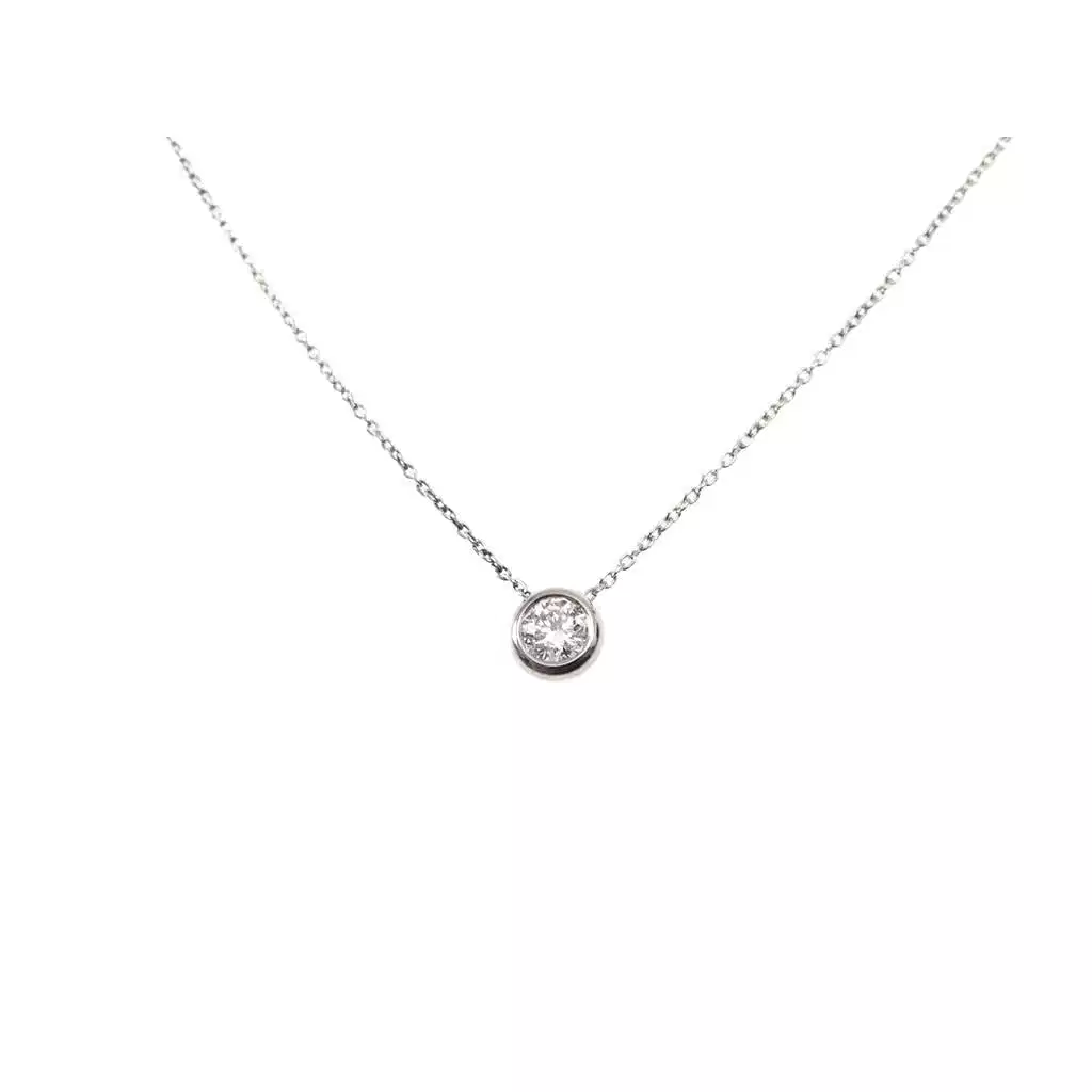 Collana Circle Diamante Castone da 4,50mm