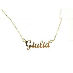 Collana Nome Oro Giallo Mini