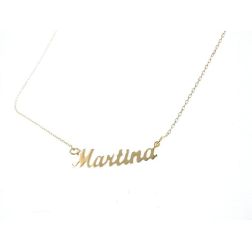 Collana Nome Oro Giallo Mini