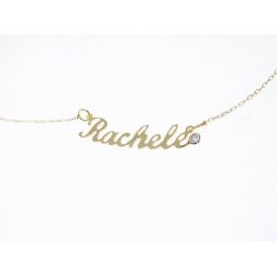 Name Necklace Yellow Gold