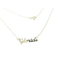 Name Necklace Yellow Gold