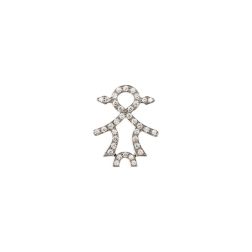 Baby-girl White Gold and Diamonds Pendant