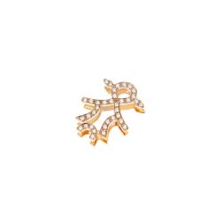 Ciondolo Bimba Oro Rosa e Diamanti