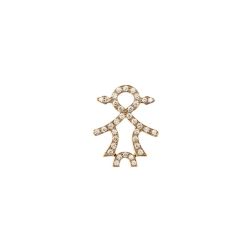 Baby-girl Yellow Gold and Diamonds Pendant