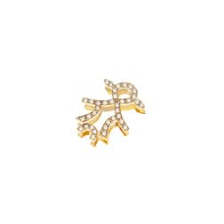 Ciondolo Bimba Oro Giallo e Diamanti