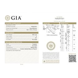 Solitaire earrings with 2 GIA certified diamonds of 0.80ct