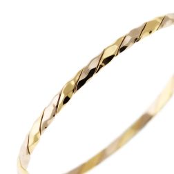 Hammered Rigid Bracelet in Yellow and White Gold