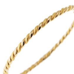 Bracciale Rigido Intrecciato Lucido e Satinato in Oro Giallo