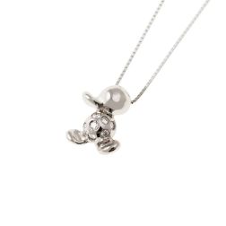 42cm Necklace with Duckling in 18kt white gold and diamonds