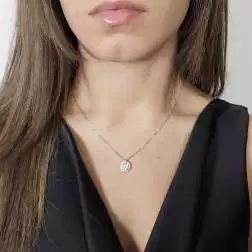 Photo of worn Stardust Diamonds Necklace - Large