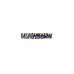 Veretta 7 Zaffiri Blu da 1.424ct in Oro Rosa