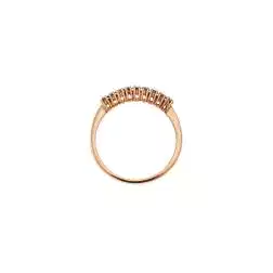 Veretta Ring 9 Blue Sapphires of 0.383ct in Rose Gold