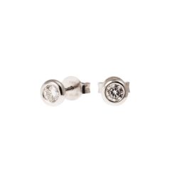 Orecchini Punto Luce Circle castone da 5,50mm
