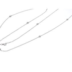 Collana Laccio Circle 13 Diamanti in Oro Bianco