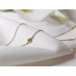 Collana Laccio Circle 13 Diamanti Brown in Oro Rosa
