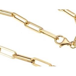 Rolo Squared Oval Chain Bracelet Yellow Gold - 20.50cm