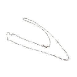 Collana Forzatina in Oro Bianco larghezza 2.3mm