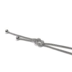 Necklace Korean Mesh with White Gold Node