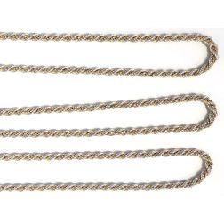 Collana corda oro bianco e veneta oro giallo