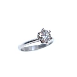 Pantelleria Engagement Diamond Ring in 18kt white gold