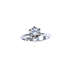 Pantelleria Engagement Diamond Ring in 18kt white gold