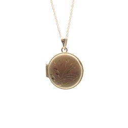 round photo holder charm