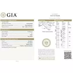 Ring Trilogy Wave 0,57ct GIA Certified Diamonds - Italian Size 15