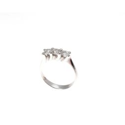 Anello Trilogy Wave 0,57ct Diamanti certificati GIA