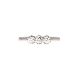 Trilogy Ring Cross Vault 0,40ct