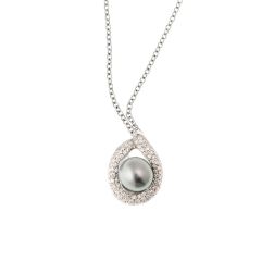 Collana I Pearl You 107 Diamanti e Perla Tahiti