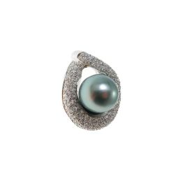 Collana I Pearl You 107 Diamanti e Perla Tahiti