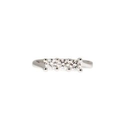 Anello Trilogy Wave 0,57ct Diamanti certificati GIA