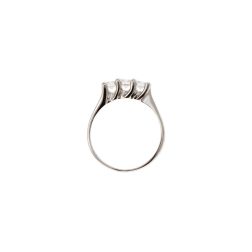 Ring Trilogy Wave 0,59ct GIA Certificate Diamonds